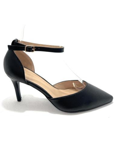 CHIC VISION ZAPATO VESTIR TACON COGIDO TOBILLO TACON NEGRO