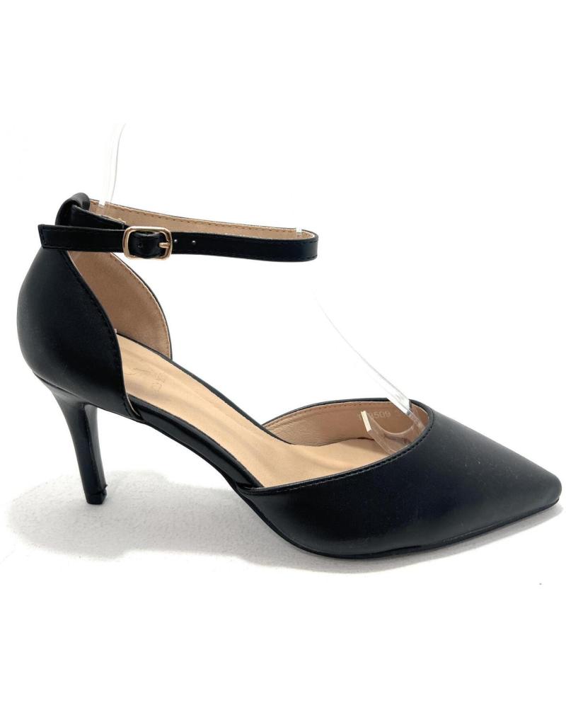 CHIC VISION ZAPATO VESTIR TACON COGIDO TOBILLO TACON NEGRO
