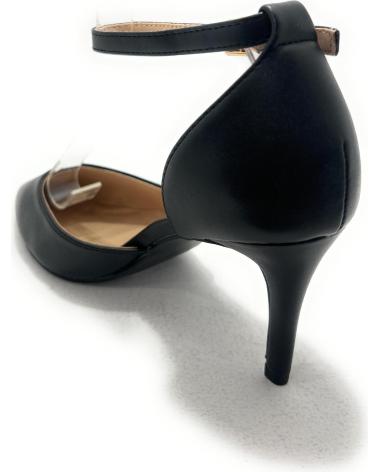 CHIC VISION ZAPATO VESTIR TACON COGIDO TOBILLO TACON NEGRO