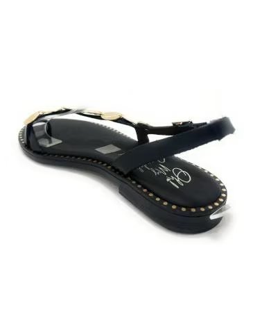 OH MY SANDALS SANDALIAS ETNICAS DE PIEL CON MONEDAS NEGRO