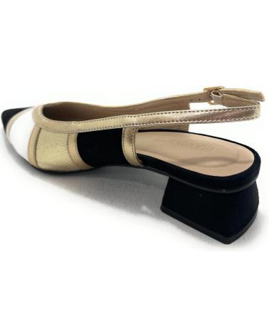 BUONAROTTI ZAPATOS SALON DESTALONADO COLORES CH-ANT NEGRO