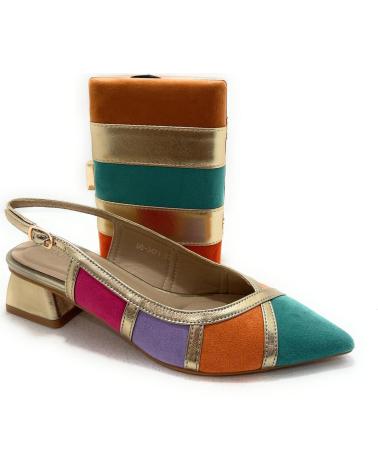 BUONAROTTI ZAPATOS SALON DESTALONADO COLORES CH-ANT AMARILLO