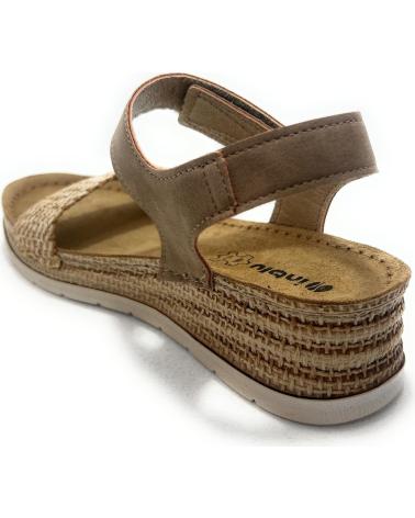 DUENDY SANDALIAS CONFORT PEGUE CUNA RAFIA RELAX BEIGE