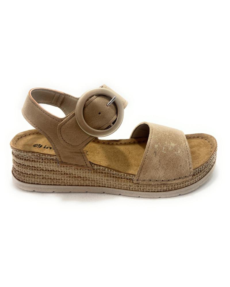 DUENDY SANDALIAS CUNA CONFORT PEGUE HEBILLA BEIGE