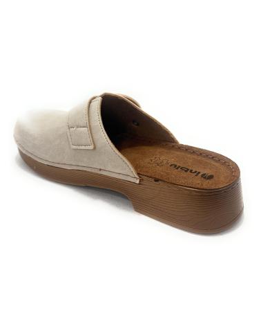 DUENDY ZUECOS HEBILLA TACON CONFORT BEIGE