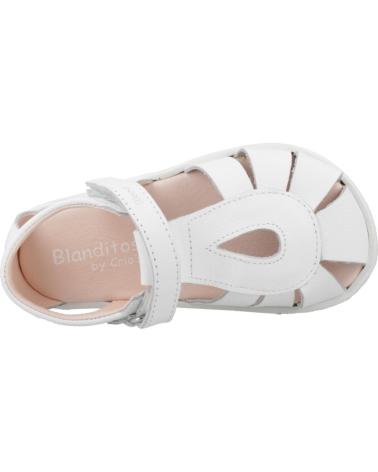 BLANDITOS SANDALIAS NINO MODELO INDIABD COLOR BLANCO BLANCO25