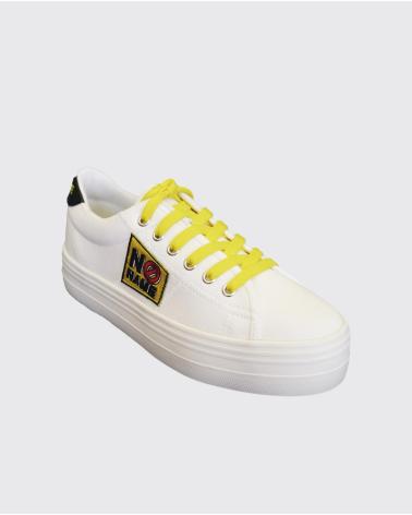 NO NAME - PLATO SNEAKER CANVAS-PATCH WHITE