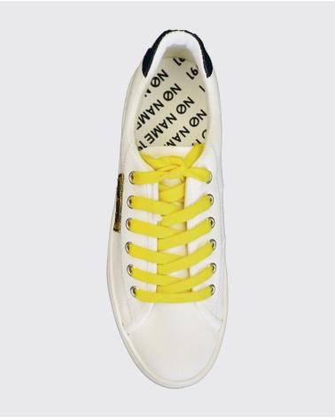 NO NAME - PLATO SNEAKER CANVAS-PATCH WHITE