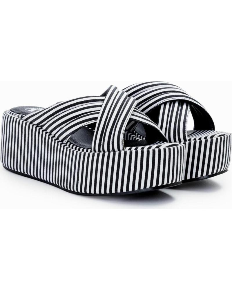 NO NAME - BETTY MULE STRIPES BLACK
