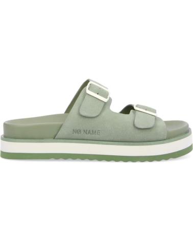 NO NAME - SUN SLAP SUEDE WHITE-TILLEUL