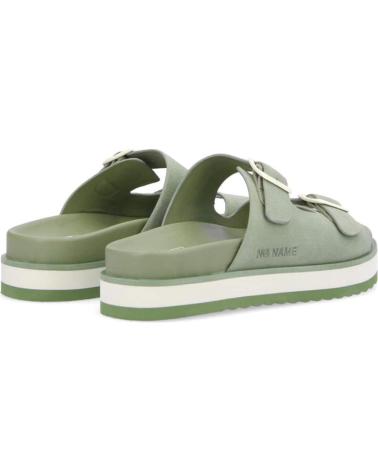NO NAME - SUN SLAP SUEDE WHITE-TILLEUL