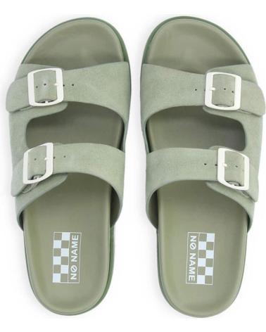 NO NAME - SUN SLAP SUEDE WHITE-TILLEUL
