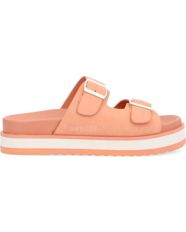 NO NAME - SUN SLAP SUEDE WHITE-PEACH
