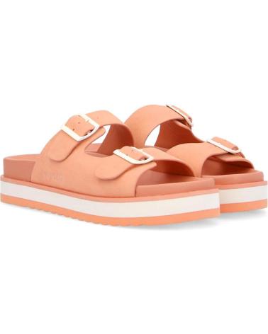 NO NAME - SUN SLAP SUEDE WHITE-PEACH