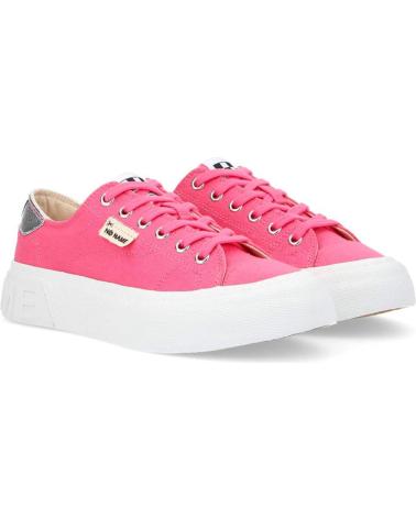 NO NAME - RESET SNEAKER WOMAN CANVAS FUSCHIA