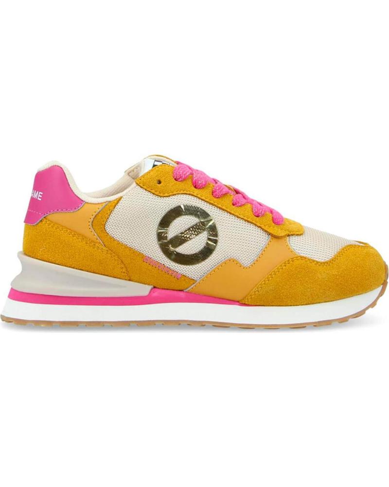 Inizio-NO-NAME---TOVA-RUNNER-W-SUEDE-KNIT--MUSTARD