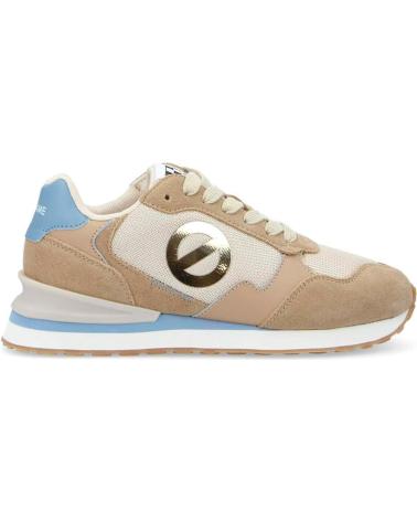 NO NAME - TOVA RUNNER W SUEDE-KNIT- TAUPE