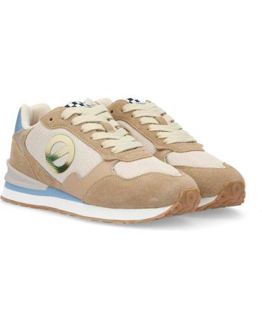 NO NAME - TOVA RUNNER W SUEDE-KNIT- TAUPE