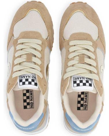 NO NAME - TOVA RUNNER W SUEDE-KNIT- TAUPE