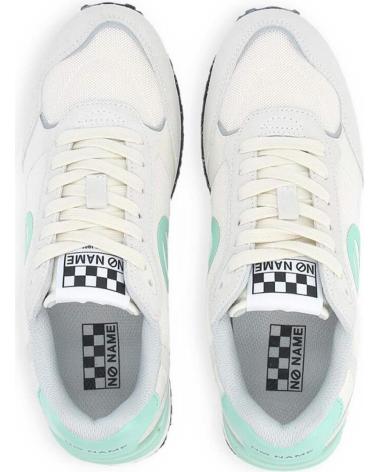 NO NAME - TOVA SNEAKER WOMAN SUEDE-MESH-NAPA WHITE