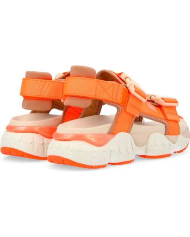 NO NAME - KRAZEE SANDALE WOMAN NYLON STRAP-NEO WHITE-PEACH