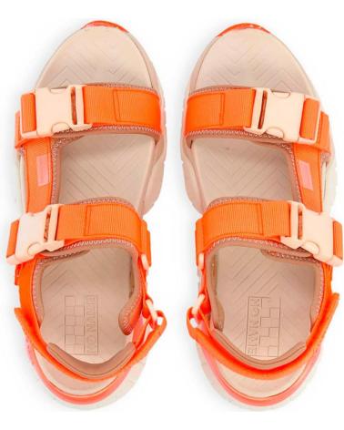 NO NAME - KRAZEE SANDALE WOMAN NYLON STRAP-NEO WHITE-PEACH