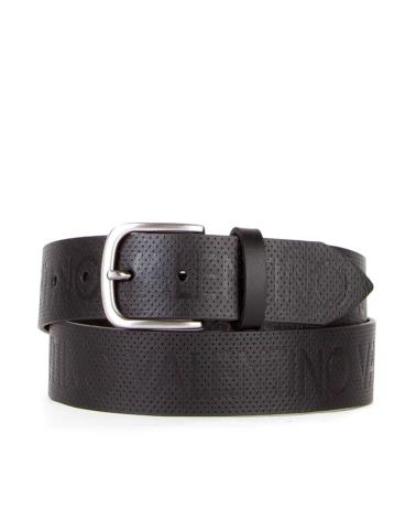 CINTURA VALENTINO 'BAGS' IN PELLE NERA CON FIBBIA CLASSICA NEGRO