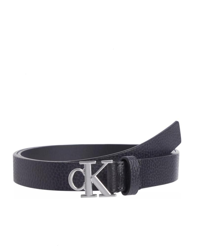 CALVIN KLEIN MONO PLAQUE LEDERGÜRTEL SCHWARZ 25MM MIT CK-LOGO NEGRO