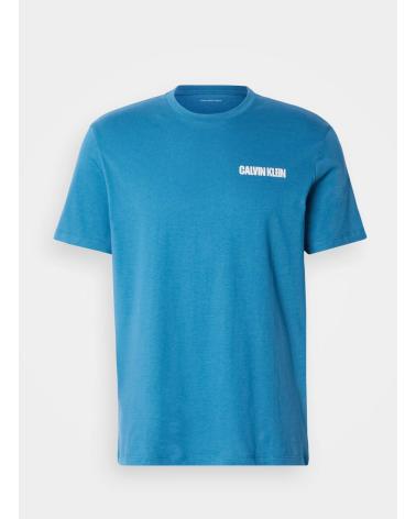 CALVIN KLEIN BLUE WRD STRETCH T-SHIRT AZUL