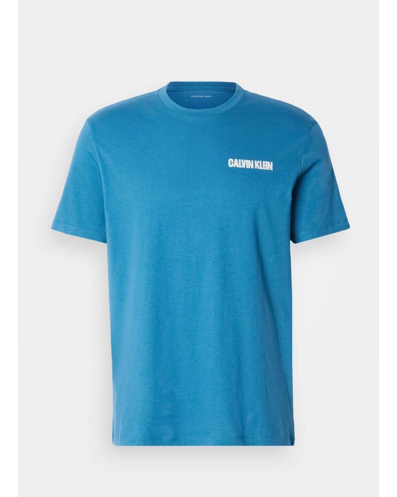 CALVIN KLEIN BLUE WRD STRETCH T-SHIRT AZUL