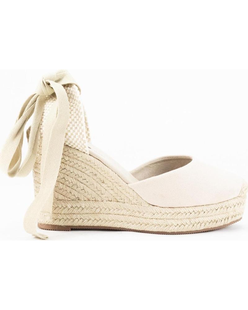 KESLEM ALPARGATA CON CUNA ALTA PARA MUJER EN COLOR BEIGE