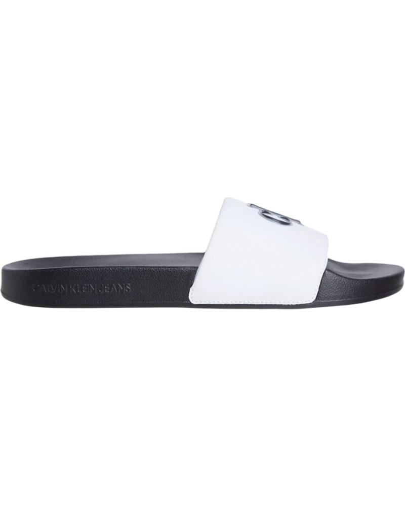 CALVIN KLEIN SLIDE JELLY MONO PU BLANCO