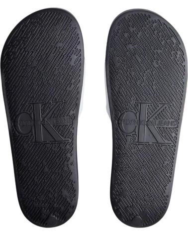 CALVIN KLEIN SLIDE JELLY MONO PU BLANCO