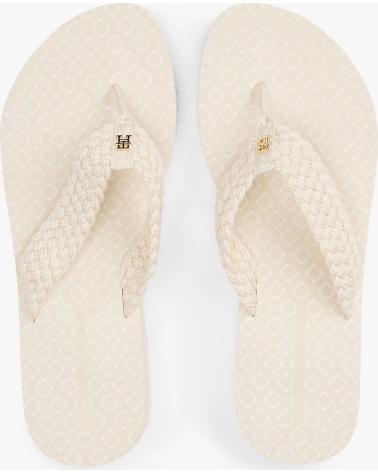 TOMMY HILFIGER TH CROCHET MID BEACH SANDAL BEIGE
