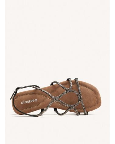Damen-tanga-sandalen-GIOSEPPO-SANDALIAS-PLANAS-GIOSEPPO-GILMANTON-NEGRAS-CON-DETALLES-METÁLICOS-NEGRO