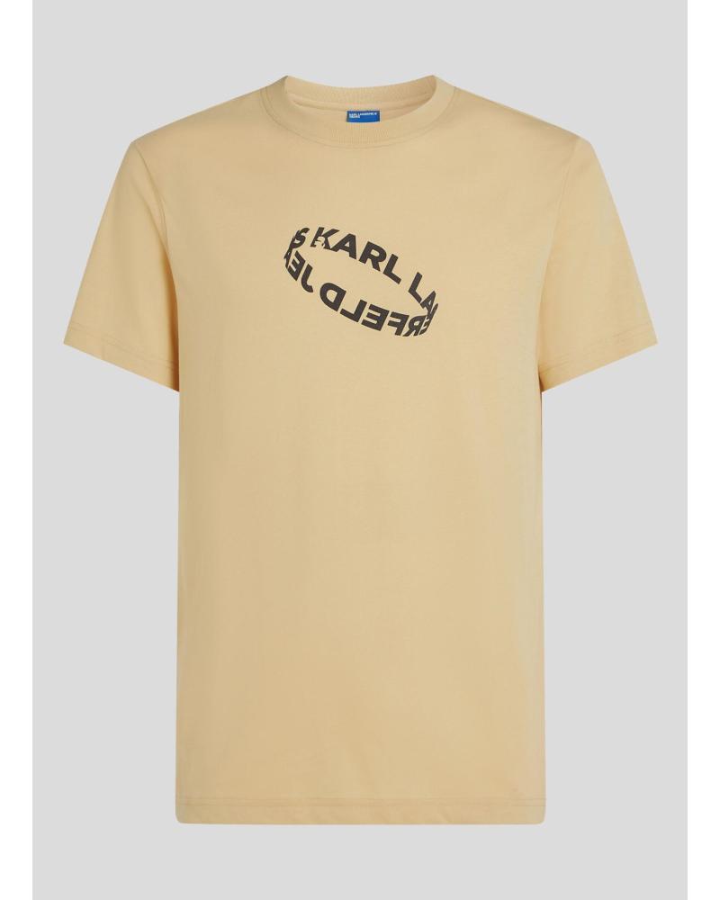 Home-KARL-LAGERFELD-KLJ-SLIM-RING-TEE-CAMEL