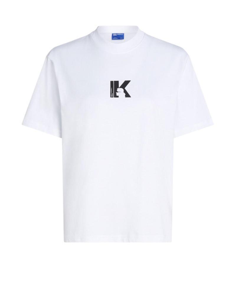 KARL LAGERFELD KLJ REG K LOGO TEE BLANCO