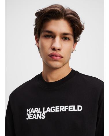 KARL LAGERFELD KLJ REG SS ESSENTIAL TEE NEGRO