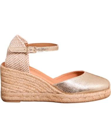 KESLEM ALPARGATA CON CUNA DE YUTE PARA MUJER EN COLOR ORO