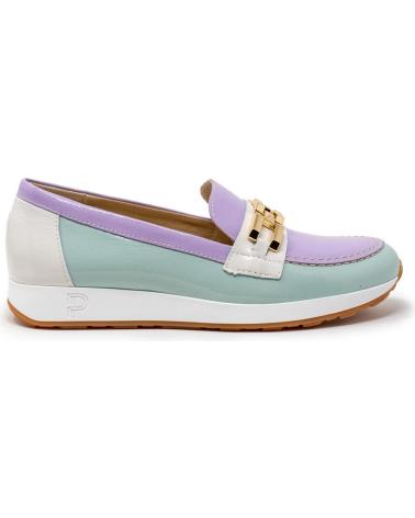 PITILLOS 5675 ZAPATOS DE MUJER MOCASIN AZUL TURQUESA