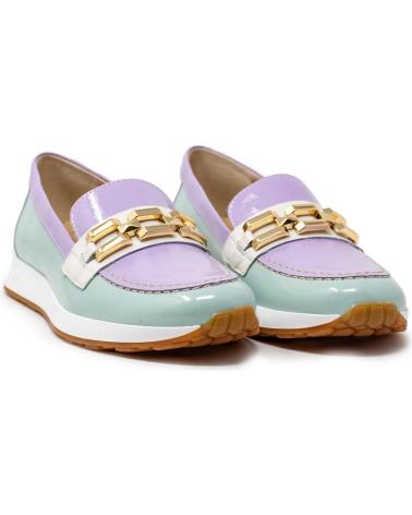 PITILLOS 5675 ZAPATOS DE MUJER MOCASIN AZUL TURQUESA