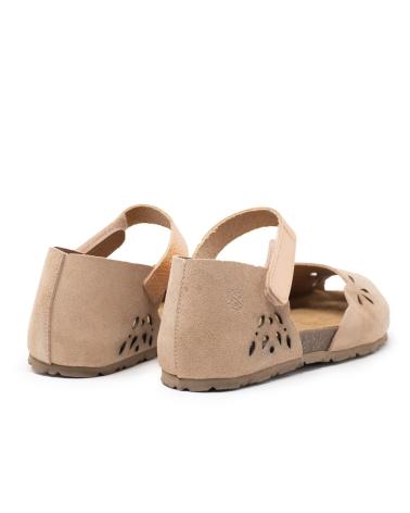 YOKONO VIO CERRADA VELCRO PARDO-SALMON TAUPE