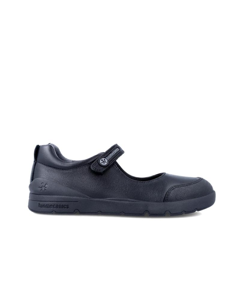 BIOMECANICS ZAPATOS COLEGIALES NINA 231015-A054 MERCEDES COLEGIAL VELCRO NEGRO