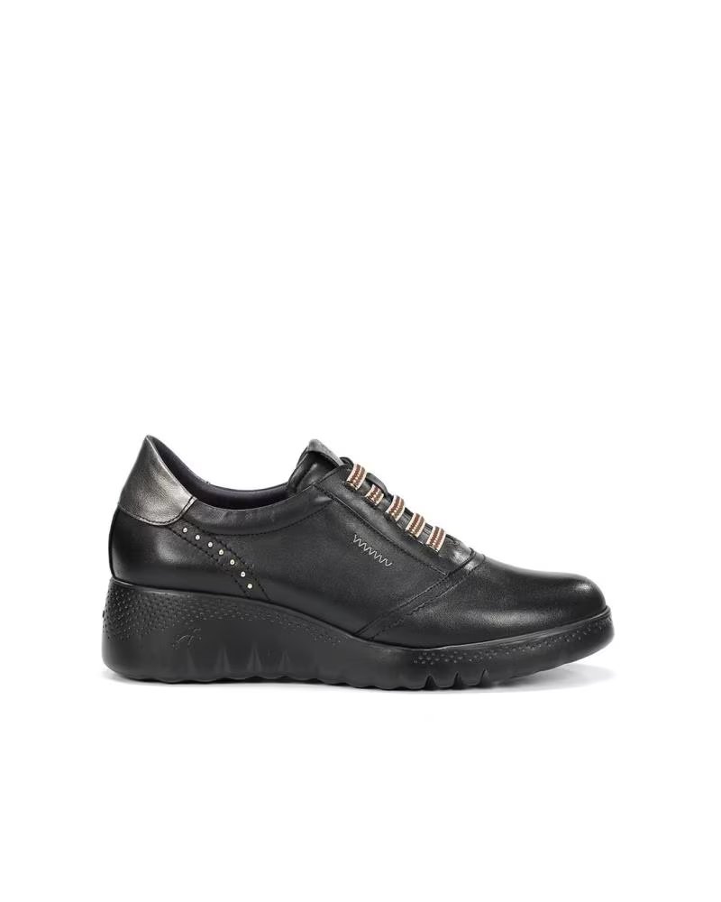 FLUCHOS Zapatos F2096 en negro para hombre NEGRO