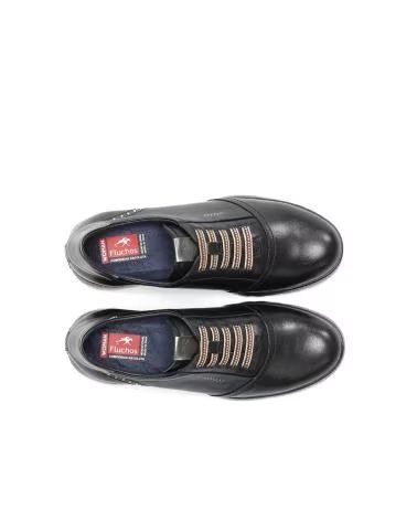FLUCHOS Zapatos F2096 en negro para hombre NEGRO