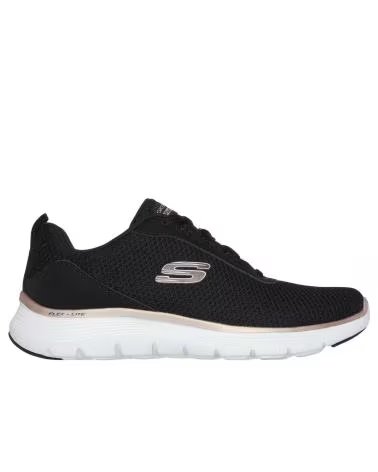SKECHERS FLEX APPEAL 50 UPTAKE 150206 SNEAKER SCHWARZ ROSÉGOLD BLACKROSEGOLD