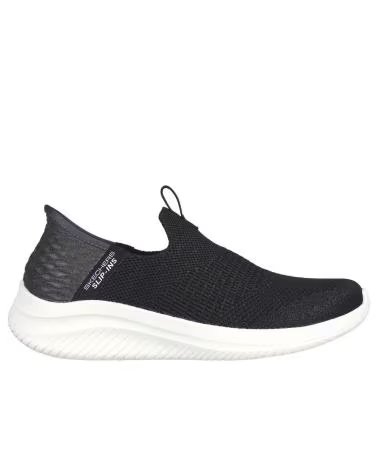 SKECHERS ULTRA FLEX 30 SMOOTH STEP DONNA NERO NEGRO