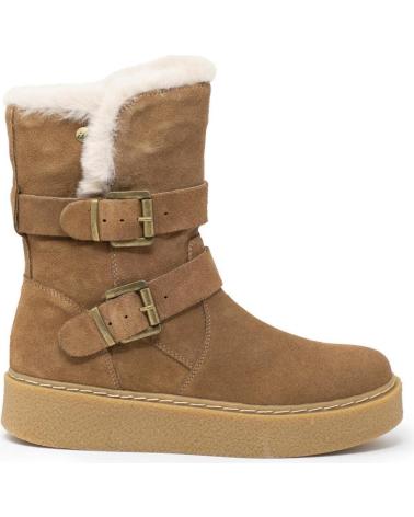 ISTERIA BOTIN PIEL DOS HEBILLAS CAMEL