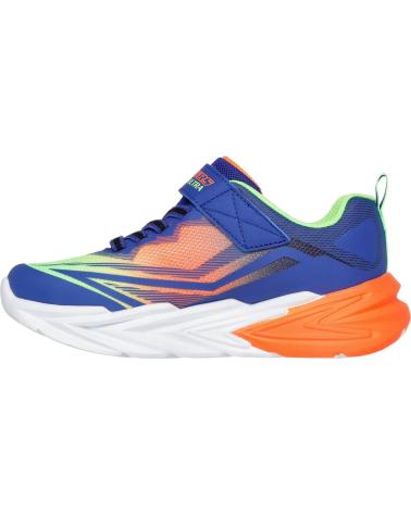 SKECHERS DEPORTIVO LUCES VELCRO Y ELASTICO BLU-MU AZUL