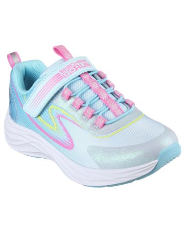 SKECHERS DEPORTIVO ELASTICO Y VELCRO -MULT CELESTE